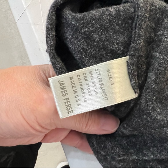 James Perse Heathered Black Vneck T-shirt Dress Small - Picture 8 of 8